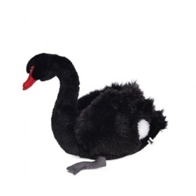 BIVVI Poupée en Peluche de Cygne de Simulation, poupée de Cygne Noir Mignonne, Douce et Mignonne, Cadeau de décoration