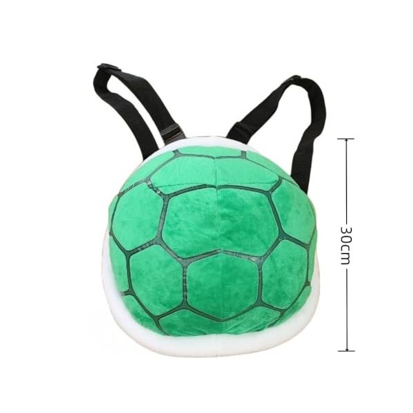 LAARNT Mario Kids Green Turtle Sac à dos 30 cm en peluche pour enfant