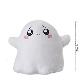 Maomoto Jouet en peluche phosphorescent, oreiller en peluche phosphorescent, jouet en peluche pour enfants fantôme 