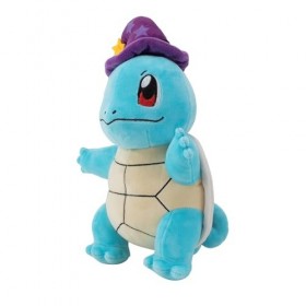 Pokémon PKW - Peluche saisonnière Halloween Squirtle avec Chapeau de sorcière - 20,3 cm - W4