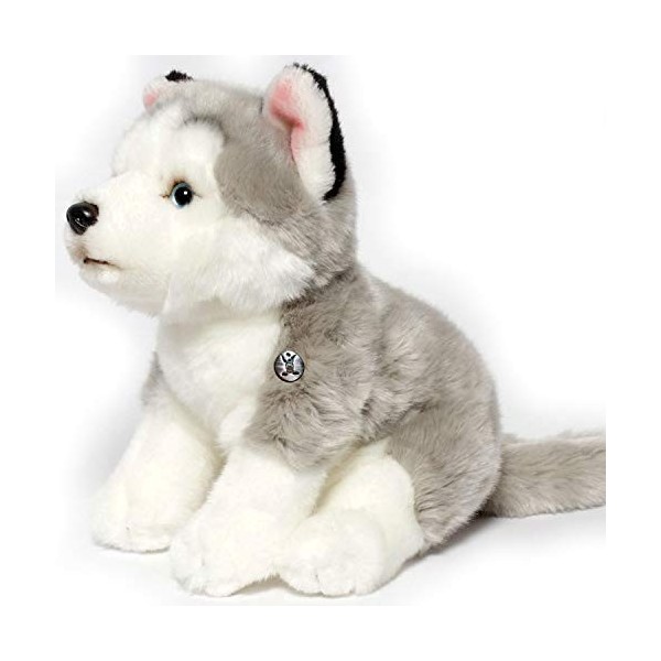 Husky Smilla Chien en peluche Malamute assis