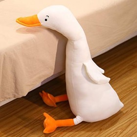 80 cm - Jouet en peluche en forme de cygne - Grande peluche - Canard amusant - Cadeau danniversaire - Coussin doux en peluch