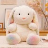 Kawaii Lapin coloré Peluche Jouets Peluche Animal à Longues Oreilles Lapin poupées Enfants Filles Oreiller Bons Cadeaux 30cm 