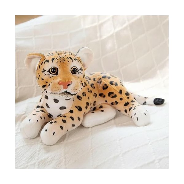 Poupée Animale Mignonne Peluche Doux Enfants garçon Cadeau de Noël Lion Tigre léopard Jouets 35CM 1