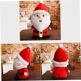 Toyvian 2 Pièces en Peluche Poupée De Père Noël Popplio en Peluche Jouet De Père Noël Renne en Peluche Père Noël en Peluche R