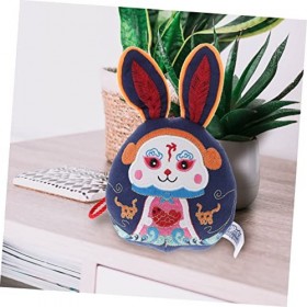 Abaodam 3 Pièces Ornement De Lapin Wufu Poupée Lapin Zodiaque 2023 Pendentif Poupée Lapin Pendaison De Lapin du Zodiaque Chin