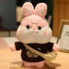 GagaLu Dessin Animé Mignon Lapin en Peluche Peluche Mignon Animal Lapin Poupée Oreiller Doux Cadeau D’Anniversaire pour Enfan