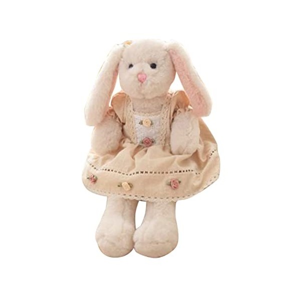 Lapin de Pâques décoratif en peluche, hauteur 57 cm, beige, avec panier Lapin de Pâques décoratif en peluche, hauteur 57 cm, beige, avec panier