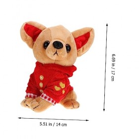 Didiseaon 3 Pièces Figurines pour Enfants Jouet Chiot Jouet Pelucheux pour Chien Poupée en Peluche Joli Jouet en Peluche pour