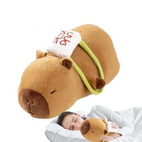 Zontue Adorable coussin Capybara en peluche Capybara | Adorable coussin en peluche Capybara | Capybara réaliste et câlin avec