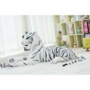 KiLoom Géant Noir Léopard Panthère Jaune Blanc Tigre Peluche Jouets en Peluche Animal Coussin Poupée pour Enfants 40cm 3
