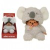 Bandai - Monchhichi - Peluche Monchhichi Koala - Peluche Iconique des années 80 - Peluche Toute Douce 20 cm pour Enfants et A