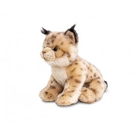 Uni-Toys - Lynx Jeune, Assis - 22 cm Hauteur - Félin en Peluche - Peluche, Doudou