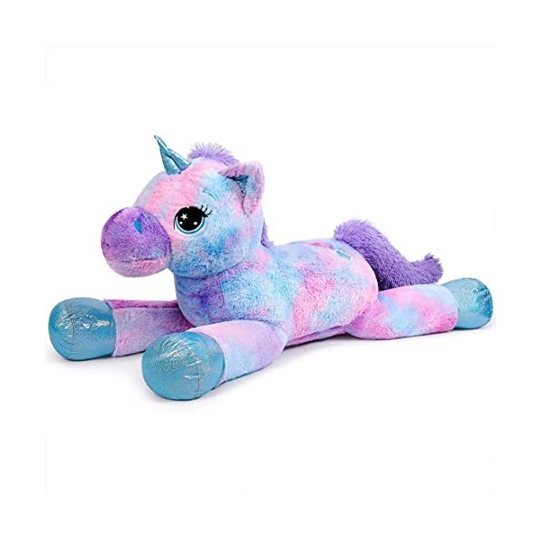 SNOWOLF Jouet en Peluche Licorne - Grand Jouet en Peluche - Grand Cheval en Peluche - Multicolore - Cadeau pour Enfants, Fill