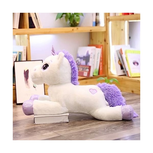 SNOWOLF Jouet en Peluche Licorne - Grand Jouet en Peluche - Grand Cheval en Peluche - Multicolore - Cadeau pour Enfants, Fill