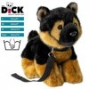 Carl Dick Peluche Berger Allemand avec Laisse, 21cm 3486