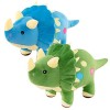 Liuer 2PCS Peluche Dinosaure en Peluche Poupée 3D Dessin Animé Peluche T-Rex Tyrannosaure Jouets en Peluche Dinosaures pour E