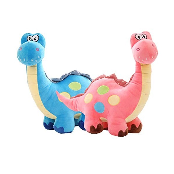 Liuer 2PCS Peluche Dinosaure en Peluche Poupée 3D Dessin Animé Peluche T-Rex Tyrannosaure Jouets en Peluche Dinosaures pour E