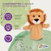Grafix Marionnettes Animaux pour Enfants | Marionnettes de Théâtre en Coffret | Jeu de 4 Marionnettes | Panda, Lion, Girafe, 