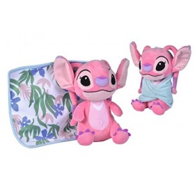 Disney - Lilo & Stitch, Blankee Angel, 25cm, peluche, à partir de 0 mois