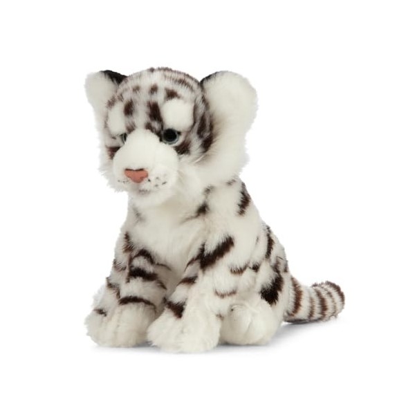 Peluche Living Nature - Louveteau Tigre Blanc 25cm 