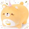 Peluche Renard Jouets en Peluche Kawaii Renard en Peluche Mignonne, Coussin Peluche Animaux Peluche Joufflu Oreiller Peluche 