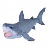 Wild Republic Living Ocean Grand Requin Blanc, 50 cm, Idée Cadeau pour Enfants, Animal en Peluche, Peluche Écologique, Rembou