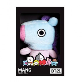 Aurora Produits Officiels BT21 signés World, Peluche MANG, Moyen modèle, 61321, Violet