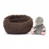 Jellycat Hibernating Mole H : 13 cm x L : 13 cm x l :9 cm