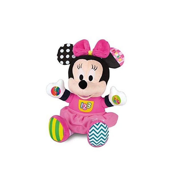 Bébé Minnie et son doudou - Coloriage Minnie pour enfants