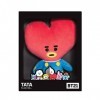 Aurora Produits Officiels BT21 signés World, Peluche Tata, Moyen modèle, 61319, Bleu et Rouge