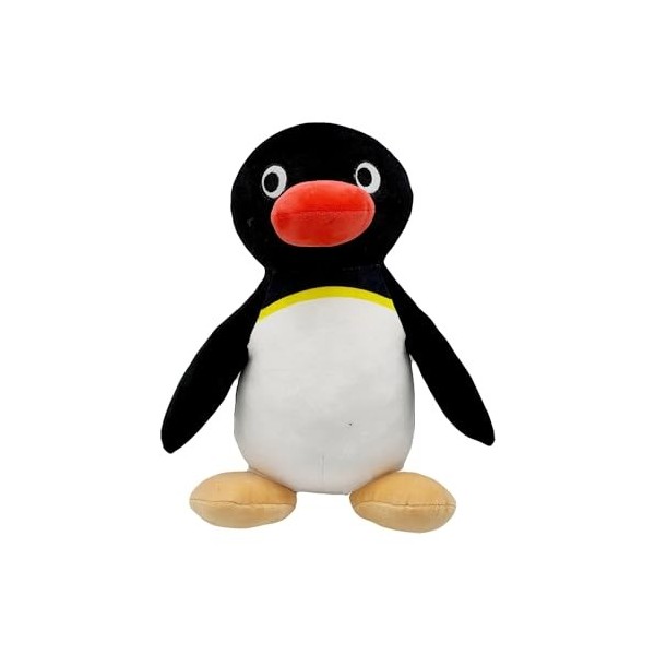 LYOUAE Peluche Jouet Enfant 31 cm Classique Dessin animé Chaud Pingu Anime Doux en Peluche Mignon Vilain Animal Pingouin Ping