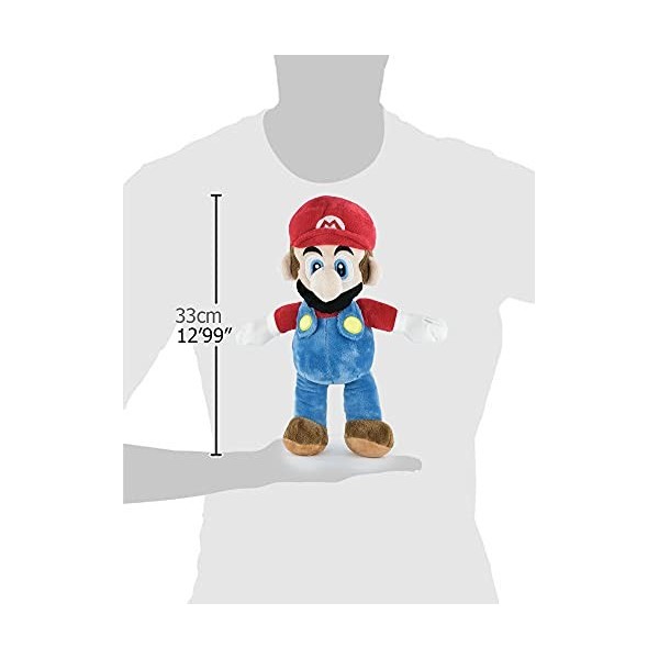 WHITEHOUSE LEISURE Super Mario Bros - Pack 2 Peluches Mario Bros 33cm et Luigi 35cm 