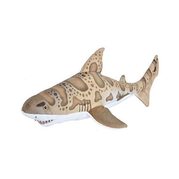 Wild Republic Living Ocean Requin Léopard, 50 cm, Idée Cadeau pour Enfants, Animal en Peluche, Peluche Écologique, Rembourrag