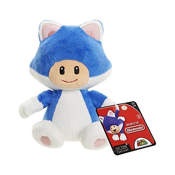 Nintendo 88795 Cat Toad Mario Bros U Plush Taille Unique Multicolore