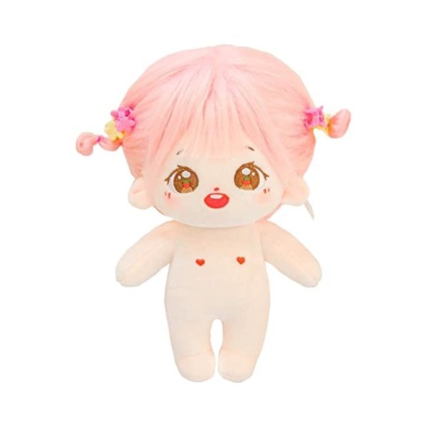 niannyyhouse Poupée en peluche de 20 cm, corps humain nue sans attribut de 20,3 cm, corps normal, vêtements à porter A-2-san