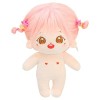 niannyyhouse Poupée en peluche de 20 cm, corps humain nue sans attribut de 20,3 cm, corps normal, vêtements à porter A-2-san