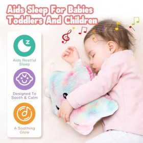 Jouets sensoriels pour lAutisme, étoile Musicale en Peluche Lumineuse, Jouets en Peluche Scintillants, Oreiller en Peluche B