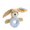 Steiff - 237522 - Peluche - Lapin Hoppel - Anneau De Préhension - Bleu