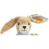 Steiff - 237522 - Peluche - Lapin Hoppel - Anneau De Préhension - Bleu