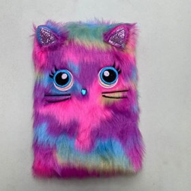 STOBOK Carnet en peluche, coloré et pelucheux pour filles, journal intime, dessin animé, journal pour écrire, dessin, carnet 