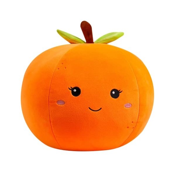 Peluche Poupée en Peluche Fruits Et Légumes, Simulation Orange, Coussin pour La Maison, Le Canapé Et Le Salon.