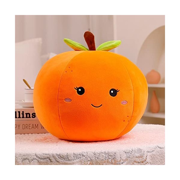 Peluche Poupée en Peluche Fruits Et Légumes, Simulation Orange, Coussin pour La Maison, Le Canapé Et Le Salon.