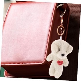 Toyvian 6 Pièces Porte-clés Chien en Peluche Porte-clés Chiens Moelleux Porte-clés Chien Moelleux Mini Jouets en Peluche pour