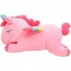 Abaodam Licorne Peluche Licorne Peluche Jouet Licorne Oreiller Doux Licorne Peluche avec Ailes Arc-en-Ciel pour Enfants Fille