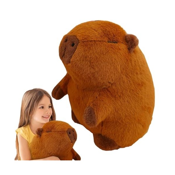 Zankie Animal en Peluche Capybara | Poupée en Peluche Mignonne Capybara | Peluche Capybara de 15,7 Pouces, poupée Capybara Do