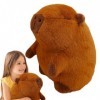 Zankie Animal en Peluche Capybara | Poupée en Peluche Mignonne Capybara | Peluche Capybara de 15,7 Pouces, poupée Capybara Do