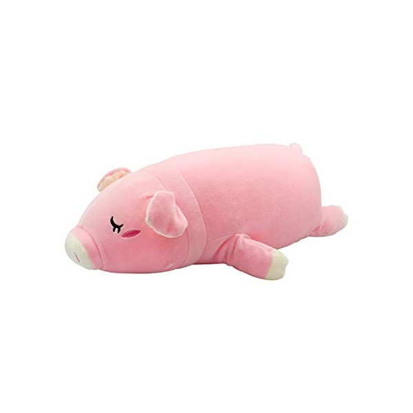 Cochon en Peluche Joufflu Jouet Oreiller Cochon en Peluche Rose Poupée Coussin Cochon Mignon Peluches Jouets doreiller étrei