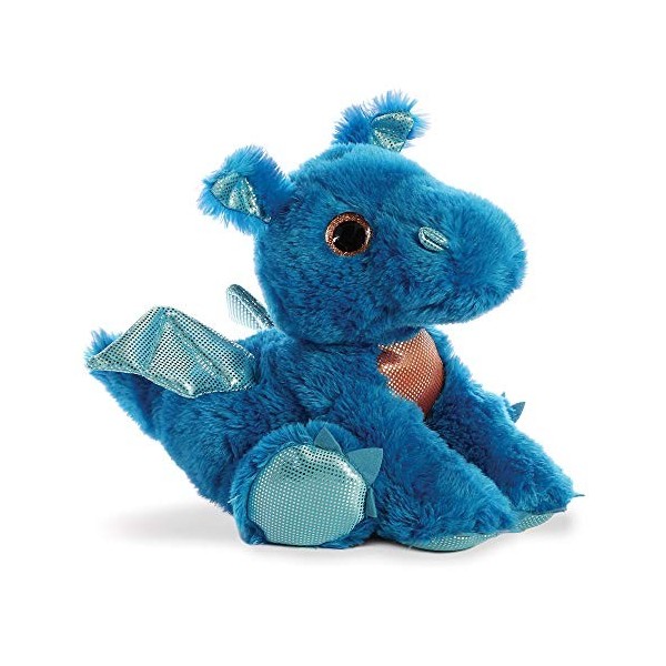 Aurora, 60859, Sparkle Tales, Flash Le Dragon, 30 cm, Peluche, Bleue, 12-inch
