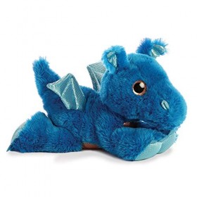 Aurora, 60859, Sparkle Tales, Flash Le Dragon, 30 cm, Peluche, Bleue, 12-inch